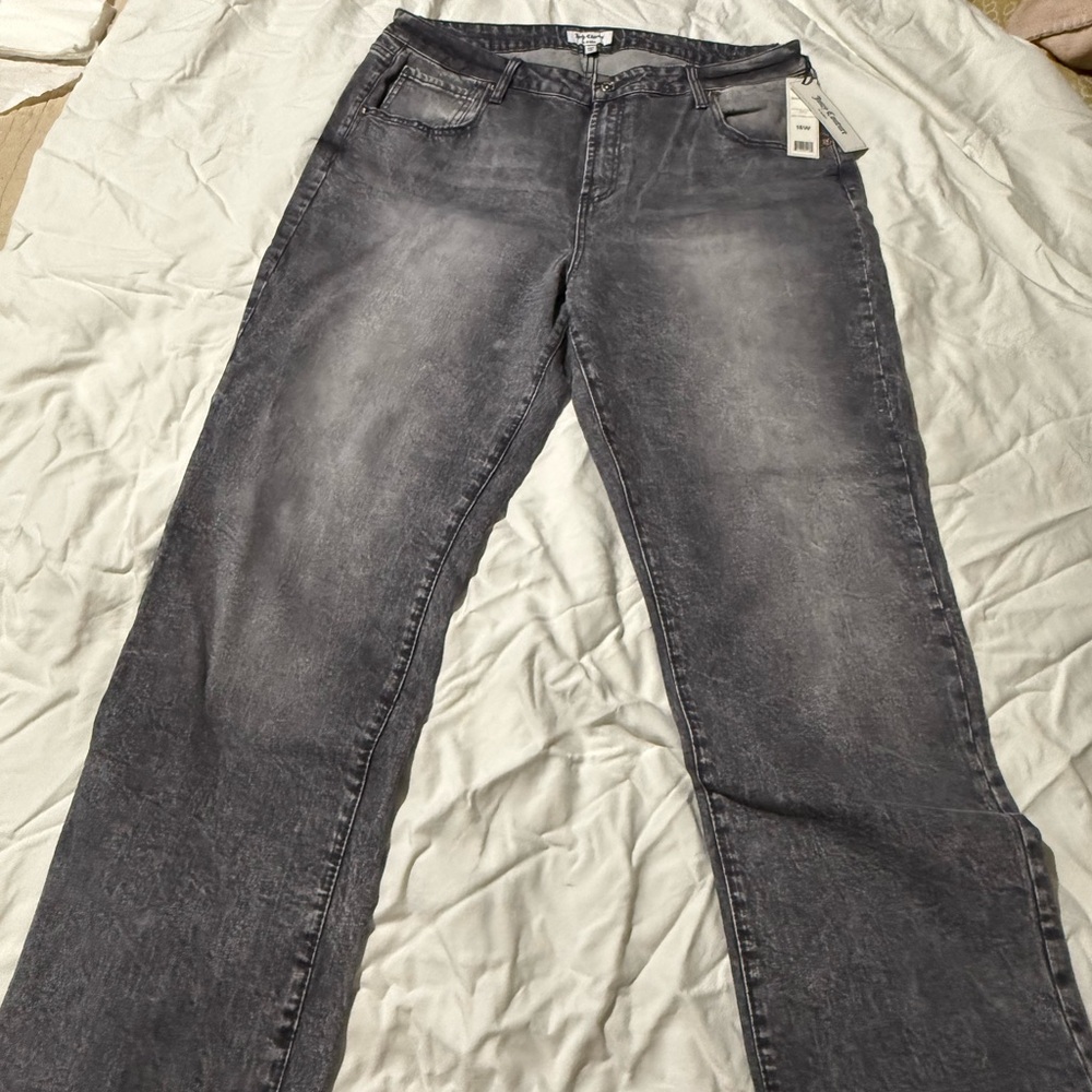 Juicy Couture Grey Marble Wash Jeans Women’s Size 16